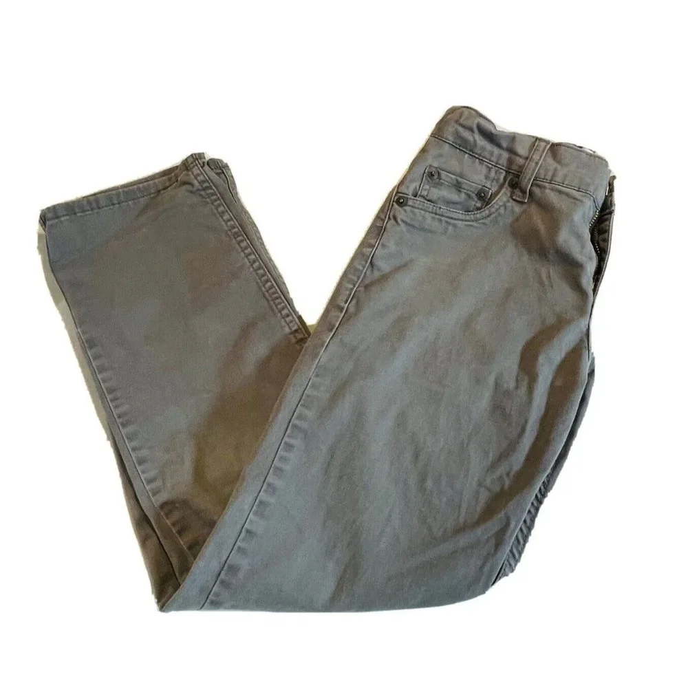 LEVI'S 514 Straight Leg Gray Denim Jeans Boy's Size 10 Reg W25 x L25 - Picture 4 of 11